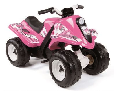 Smoby Elektrická čtyřkolka Quad růžová