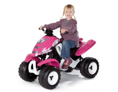Smoby Elektrická čtyřkolka Quad růžová
