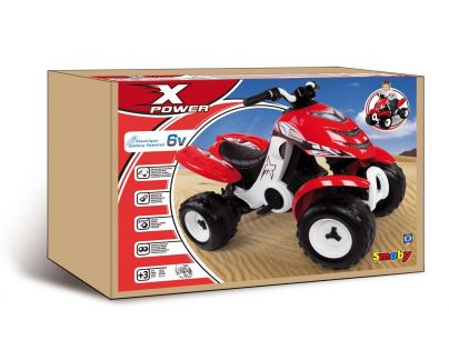 Smoby 033049 - Štvorkolka Quad X Power červená