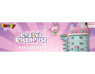 Smoby Gabby Dollhouse Piknikový kôš 2 v 1