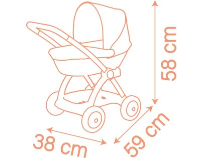 Smoby Kočík hlboký pre bábiky