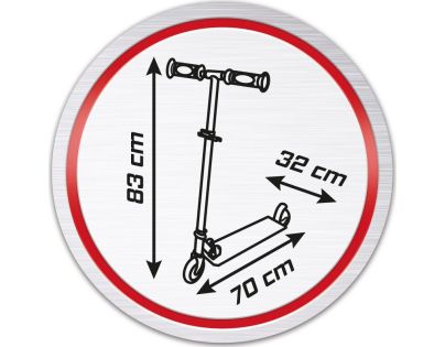 Smoby Kolobežka Cars skladacia s 2 kolieskami - Poškodený obal