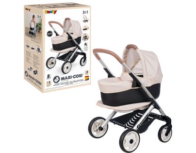 Smoby Kombinovaný kočík Maxi Cosi pre bábiky béžový