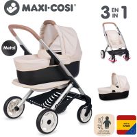 Smoby Kombinovaný kočík Maxi Cosi pre bábiky béžový 3