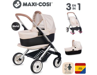 Smoby Kombinovaný kočík Maxi Cosi pre bábiky béžový