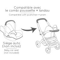 Smoby Kombinovaný kočík Maxi Cosi pre bábiky béžový 4