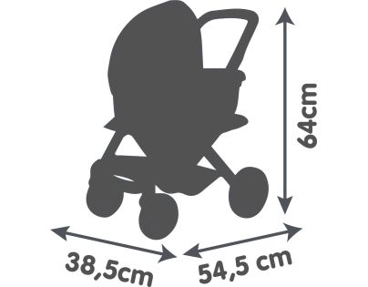 Smoby Kombinovaný kočík Maxi Cosi pre bábiky svetlo ružový