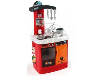 Smoby 024134 - Kuchyňka Bon Appetit - červená elektronická