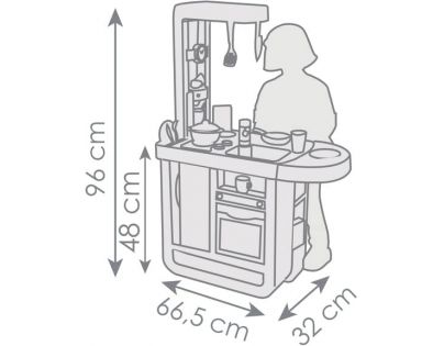 Smoby Kuchynka Bon Appetit Cherry modro-biela elektronická