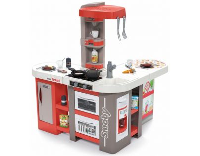 Smoby Kuchynka Studio Tefal XXL Bubble červeno-biela elektronická