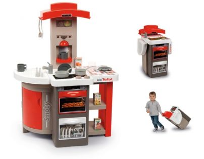 Smoby Kuchynka Tefal skladacia elektronická, červená