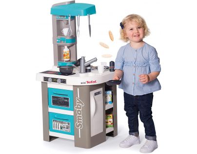 Smoby Kuchynka Studio Tefal Bubble modrošedá elektronická