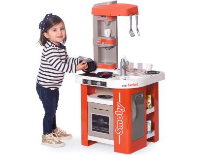 Smoby Kuchynka Studio Tefal červeno-biela elektronická