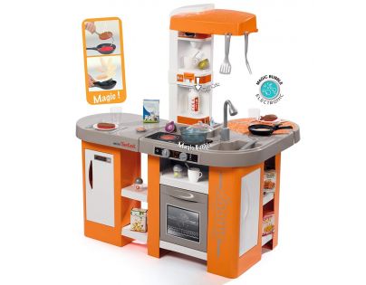 Smoby Kuchynka Tefal Studio XL Bubble oranžovo-šedá elektronická - Poškodený obal