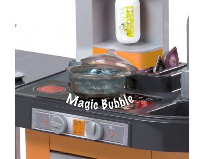 Smoby Kuchynka Tefal Studio XL Bubble oranžovo-šedá elektronická - Poškodený obal