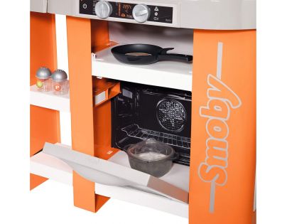 Smoby Kuchynka Tefal Studio XL Bubble oranžovo-šedá elektronická - Poškodený obal