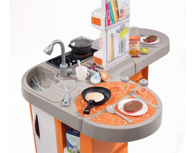 Smoby Kuchynka Tefal Studio XL Bubble oranžovo-šedá elektronická - Poškodený obal