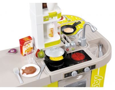Smoby Kuchynka Tefal Studio XL zeleno-šedá elektronická - Poškodený obal