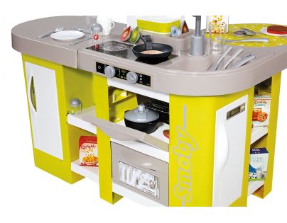 Smoby Kuchynka Tefal Studio XL zeleno-šedá elektronická - Poškodený obal