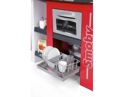 Smoby Kuchyňka Tefal Studio XXL Bubble červeno-šedá - Poškozený obal