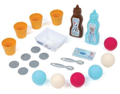 SMOBY 350401 Frozen trblietajúca sa zmrzlináreň s koláčmi pokladňou a dávkovačom zmrzliny + 22 doplnkov