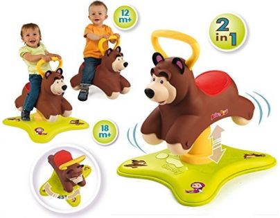 Smoby Máša a medvěd 2v1 Skákadlo a odrážedlo