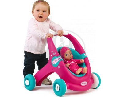Smoby Minikiss Baby Chodítko a kočárek pro panenku
