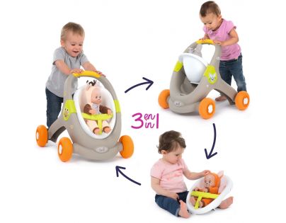 Smoby Minikiss Baby Walker 3 v 1 Zvieratko