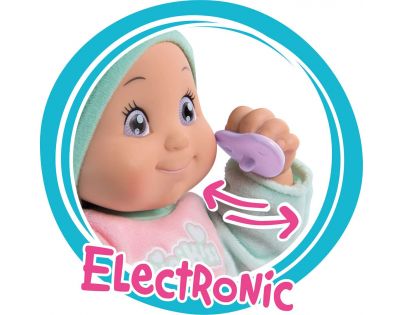 Smoby Minikiss Panenka 27 cm s dudlíkem se zvukem