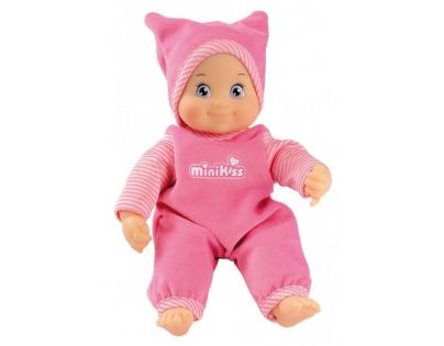 Smoby Minikiss Panenka 27 cm se zvukem růžová