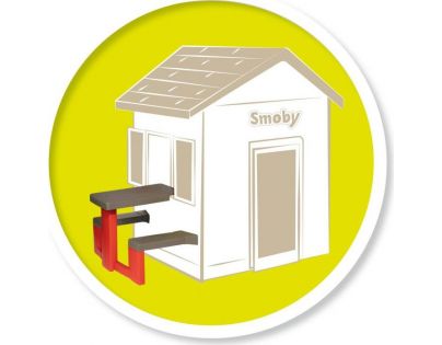Smoby Piknikový stolček s lavicami k domčeku