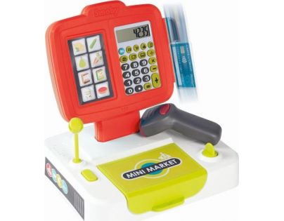 Smoby Pokladňa elektronická s váhou červená