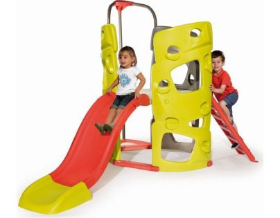 Smoby Preliezačka so šmykľavkou a tyčou 150 cm