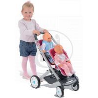 Smoby SM 521590 - Sportovní kočárek Quinny pro dvojčata panenky 2