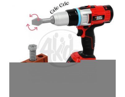 Smoby SM 500280 - BLACK & DECKER Šroubovák/vrtačka s příslušenstvím