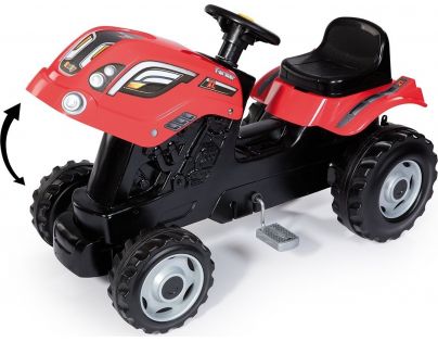 Smoby Šliapací traktor Farmer XL červený s vozíkom