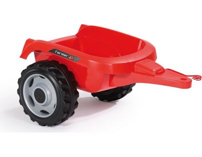 Smoby Šliapací traktor Farmer XL červený s vozíkom