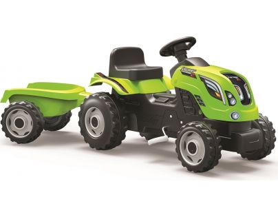 Smoby Šliapací traktor Farmer XL zelený s vozíkom