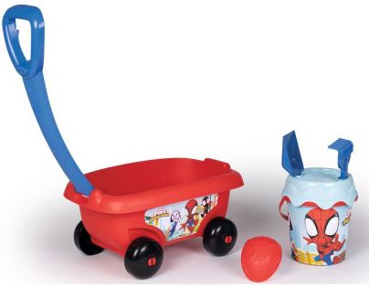 Smoby Spidey Vozík s vedierkom a príslušenstvom