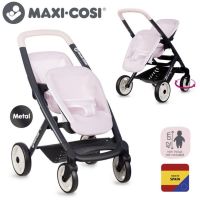 Smoby Športový kočík pre bábiky dvojčatá Maxi Cosi sv. ružový 2