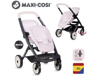 Smoby Športový kočík pre bábiky dvojčatá Maxi Cosi sv. ružový