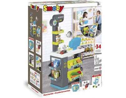 Smoby Supermarket modrý displej