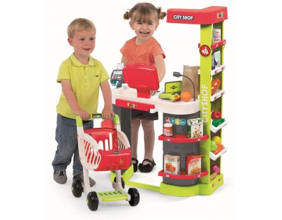 Smoby Supermarket červeno-zelený