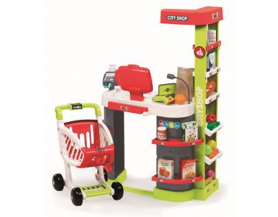 Smoby Supermarket červeno-zelený