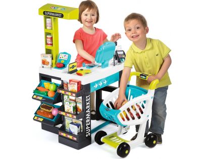 Smoby Supermarket modro-zelený