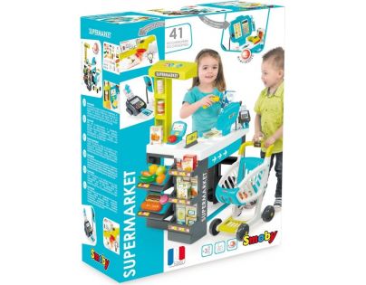 Smoby Supermarket modro-zelený