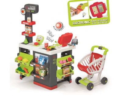 Smoby Supermarket s nákupným vozíkom a množstvom príslušenstva