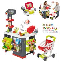 Smoby Supermarket s nákupním vozíkem a množstvím příslušenství Smoby Supermarket s nákupním vozíkem a množstvím příslušenství