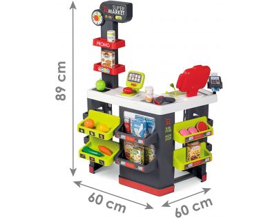 Smoby Supermarket veľký červený displej