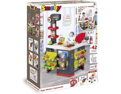 Smoby Supermarket veľký červený displej